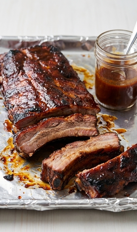 Bacon-Bourbon-Oven-Baked-Ribs-Recipe-pin1