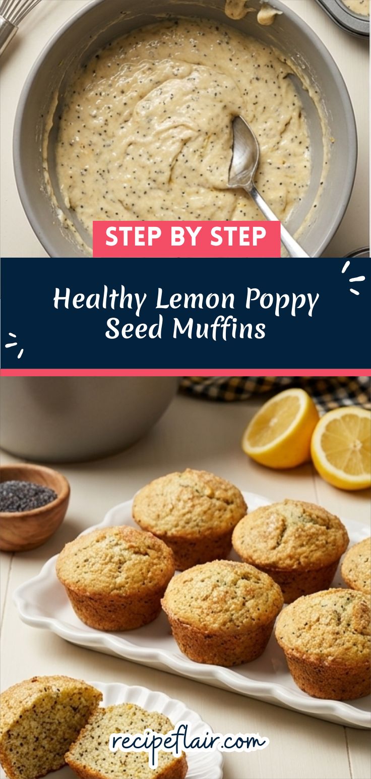 Healthy Lemon Poppy Seed Muffins