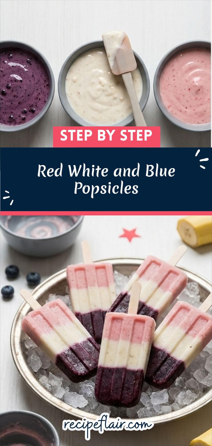 Red White and Blue Popsicles